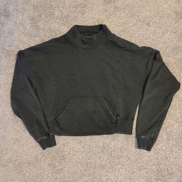 Gymshark black Mock Neck Sweatshirt size L - Picture 1 of 6